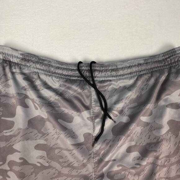 Y2k And1 Camo Grey Basketball Athletic Drawstring Shorts XL - Picture 4 of 8